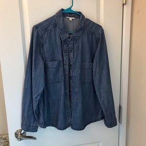Eileen Fisher blue jean button down